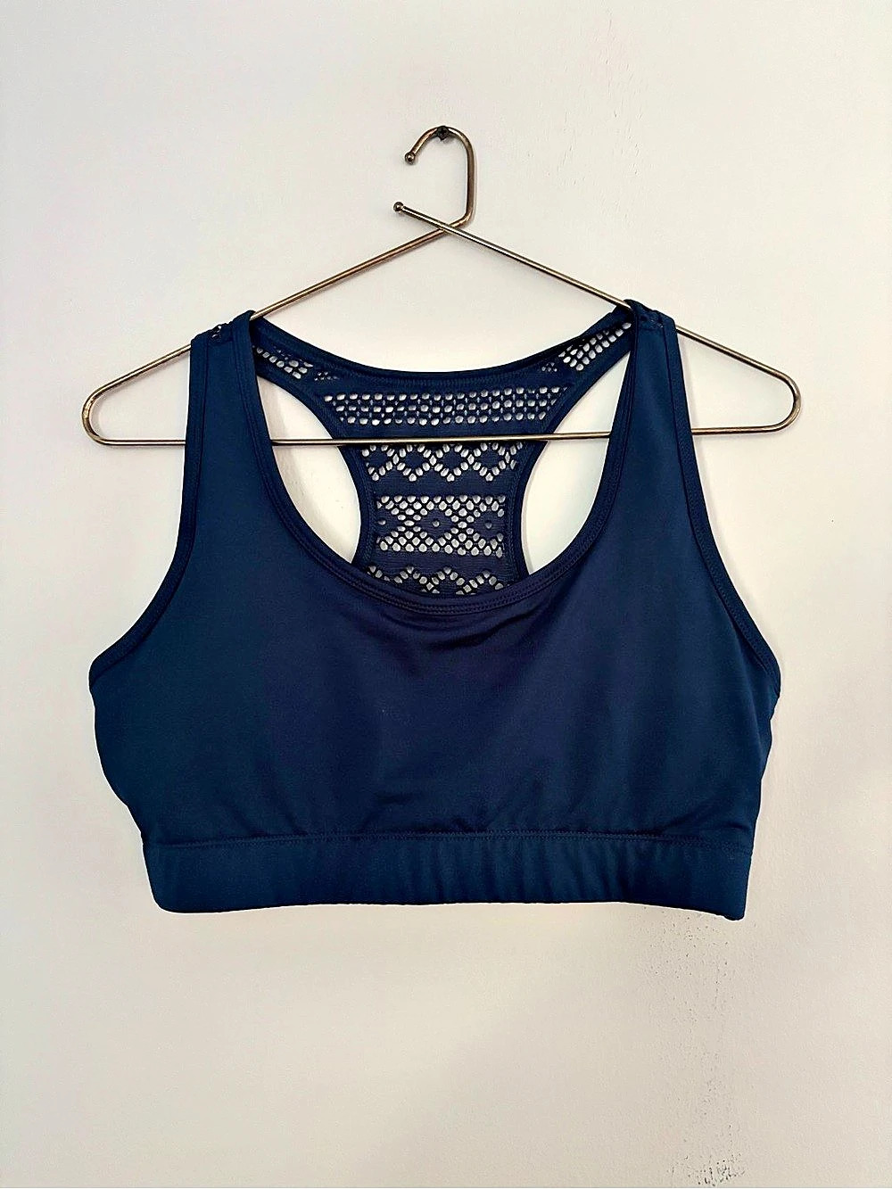 Zyia Active Racerback Sports Bra in Blue Size Large Like New